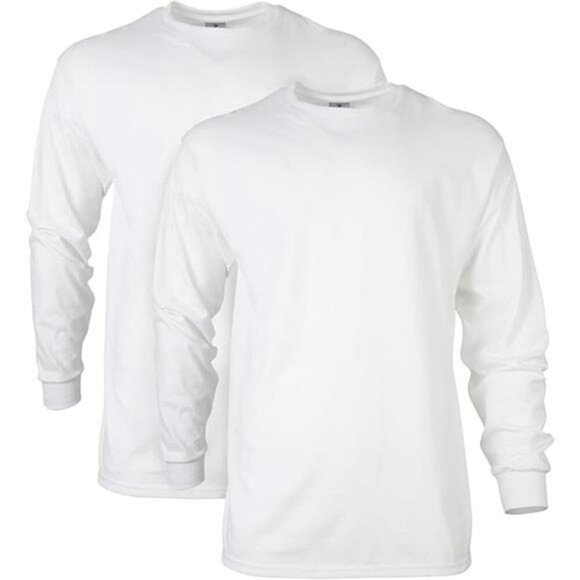 Mens Long Sleeve Cotton T Shirt Heavyweight Classic Fit Casual Work Tee - Picture 7 of 7